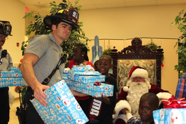 Delivering gifts to those in need
